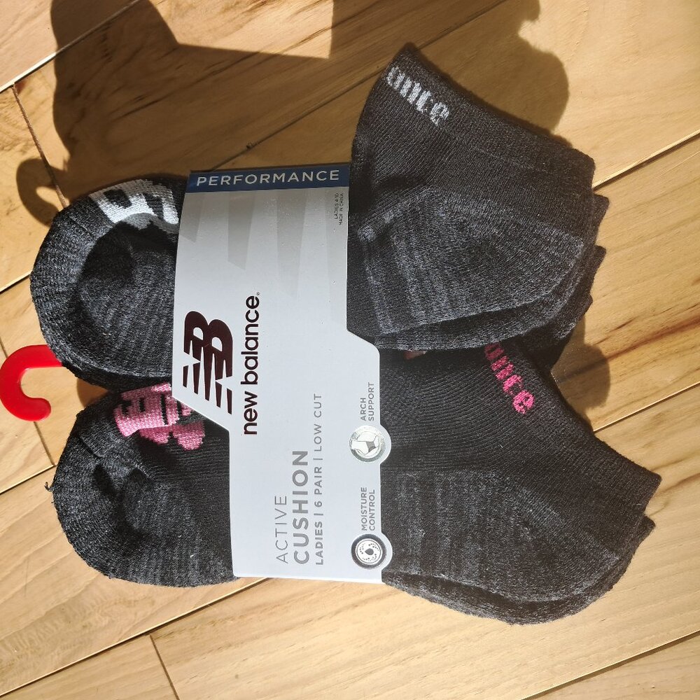 New Balance Active Cushion low cut socks 6 pairs Women's 4-10